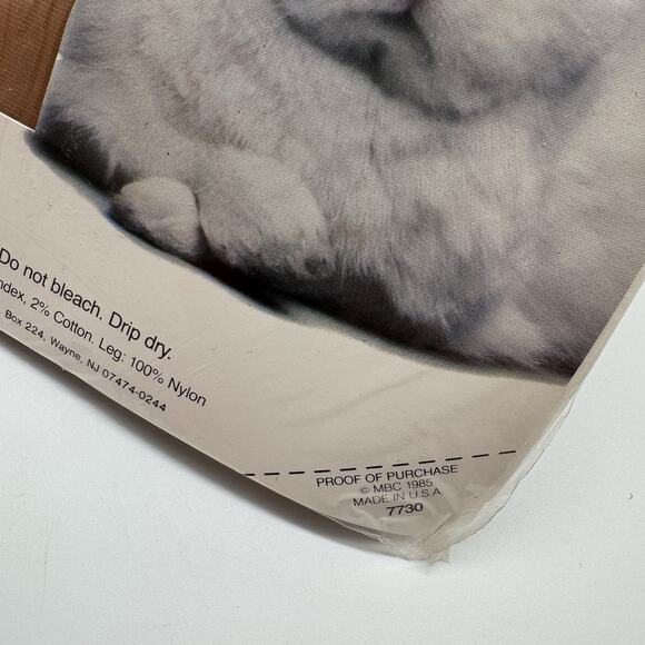 Mayer NUDE Ultra Sheer Control Top Sandalfoot Med Tall 80’s Pantyhose Bunny NOS - Picture 5 of 8